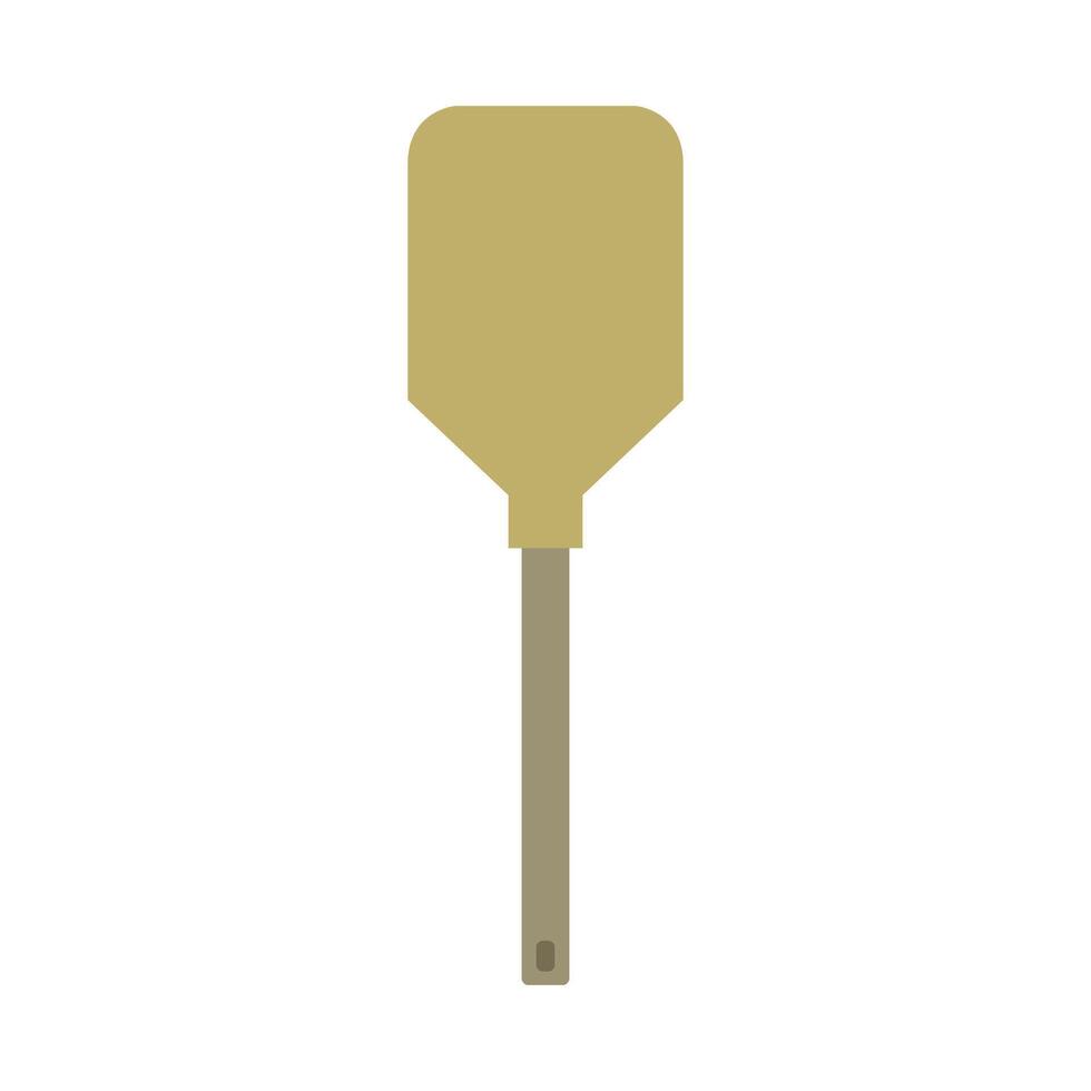 A wooden paddle on a white background vector