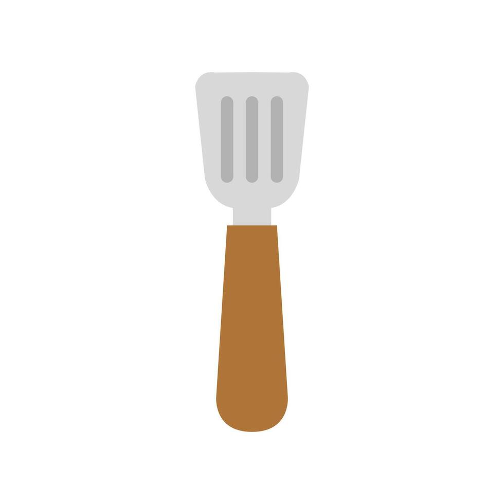 A flat icon of a spatula on a white background vector