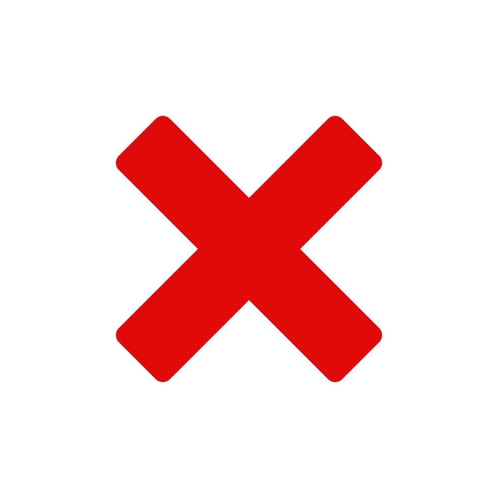 A red cross on a white background vector
