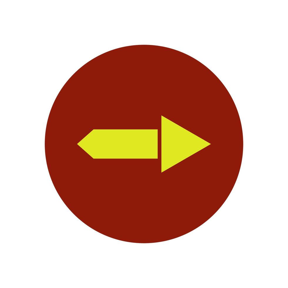 A red and yellow arrow pointing in the direction of the right vector