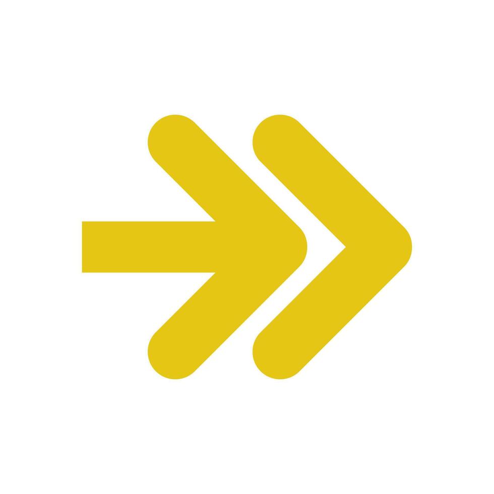 A yellow arrow pointing to the right vector