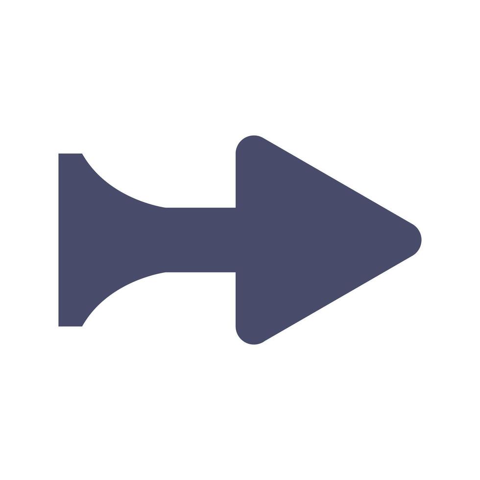An arrow pointing down on a white background vector