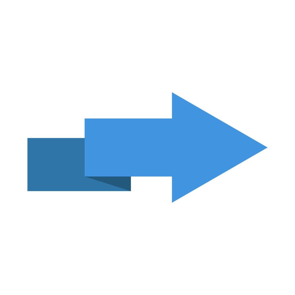 A blue arrow pointing to the left vector