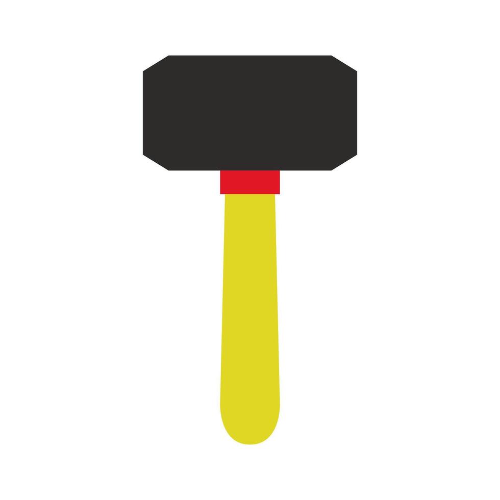 A hammer icon on a white background vector