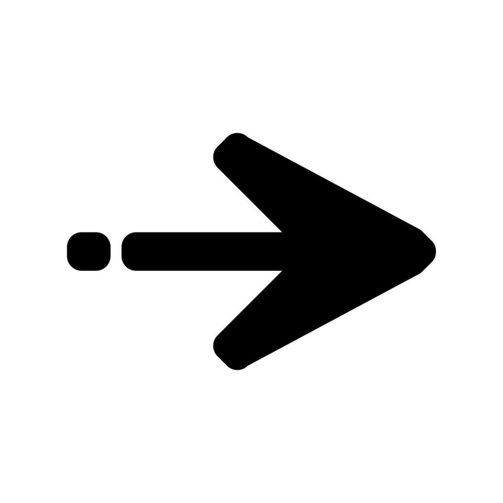 A black arrow pointing down on a white background vector