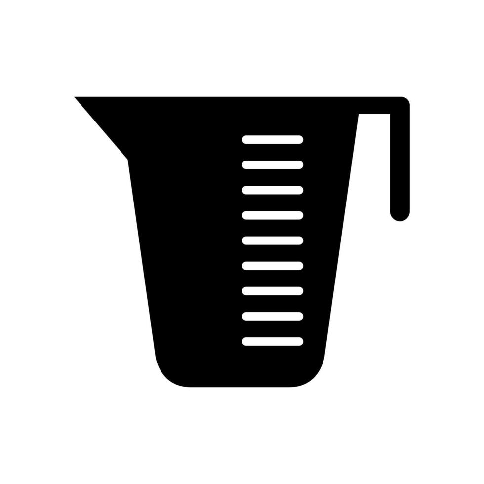 A measuring cup icon on a white background vector