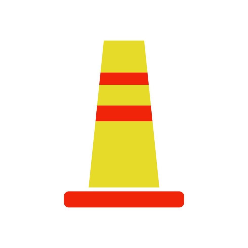 Traffic cone icon illustration vector