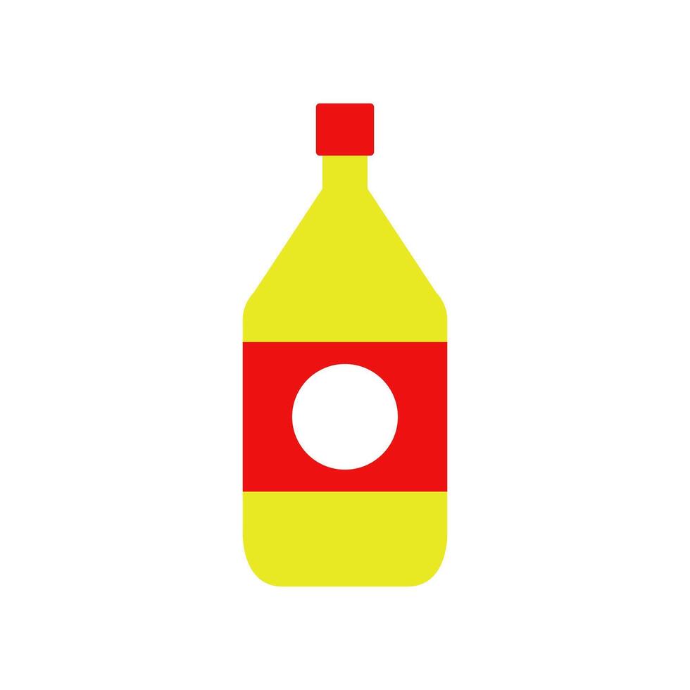 A bottle of vinegar on a white background vector