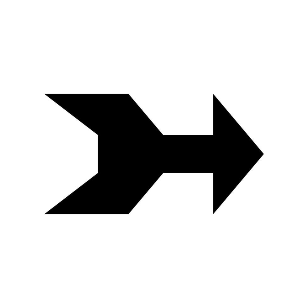 An arrow pointing down on a white background vector