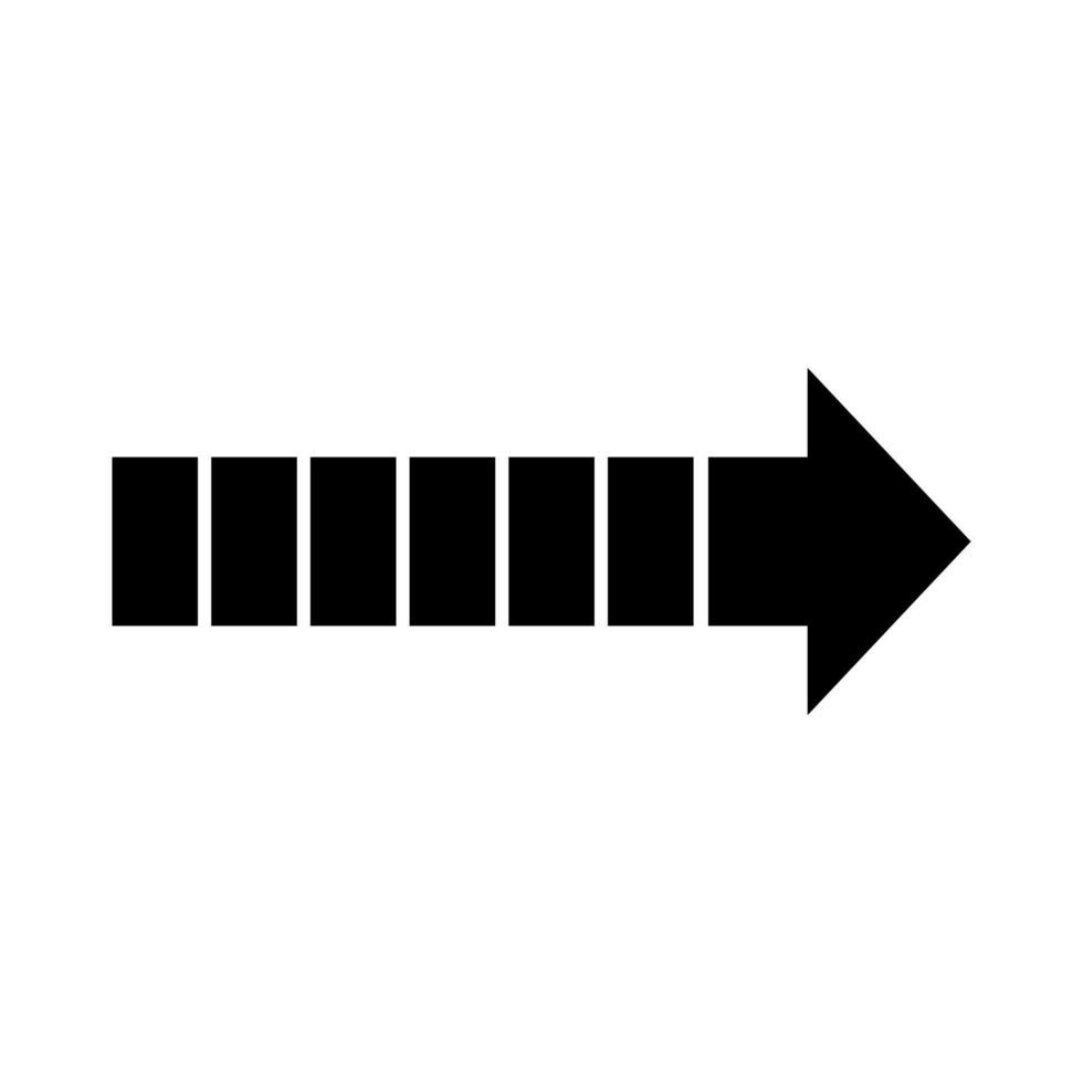 An arrow pointing down on a white background vector