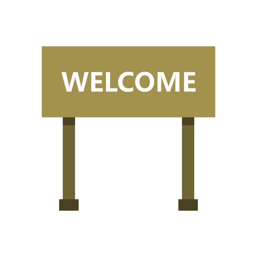 Welcome sign illustration vector