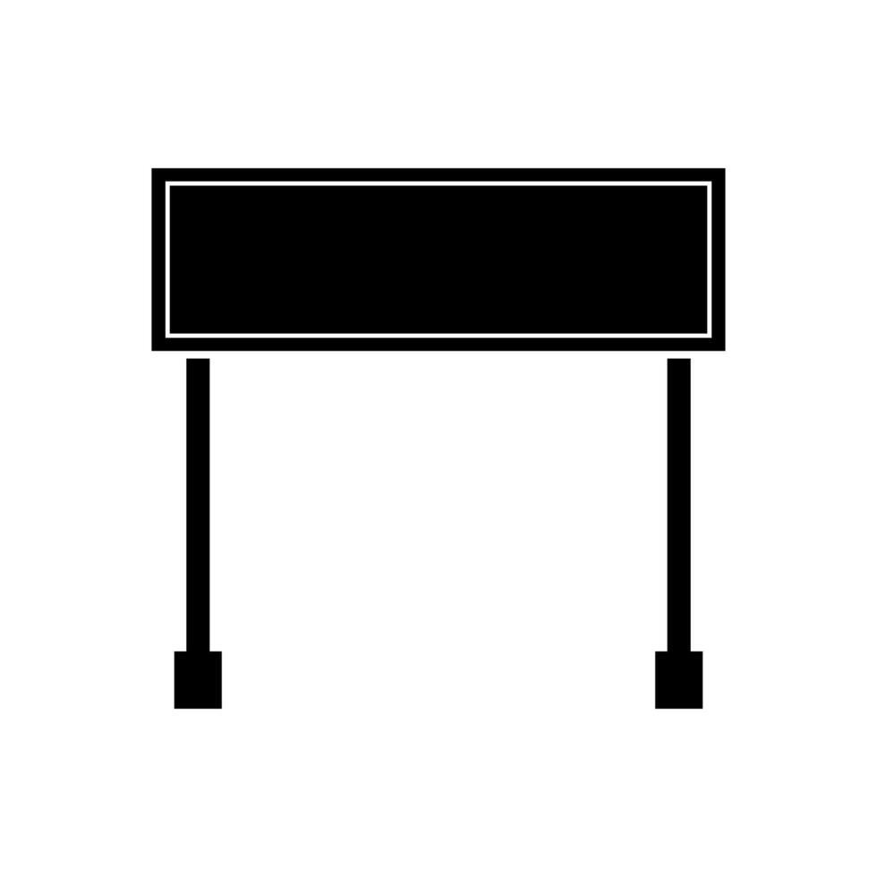 A black and white sign on a white background vector