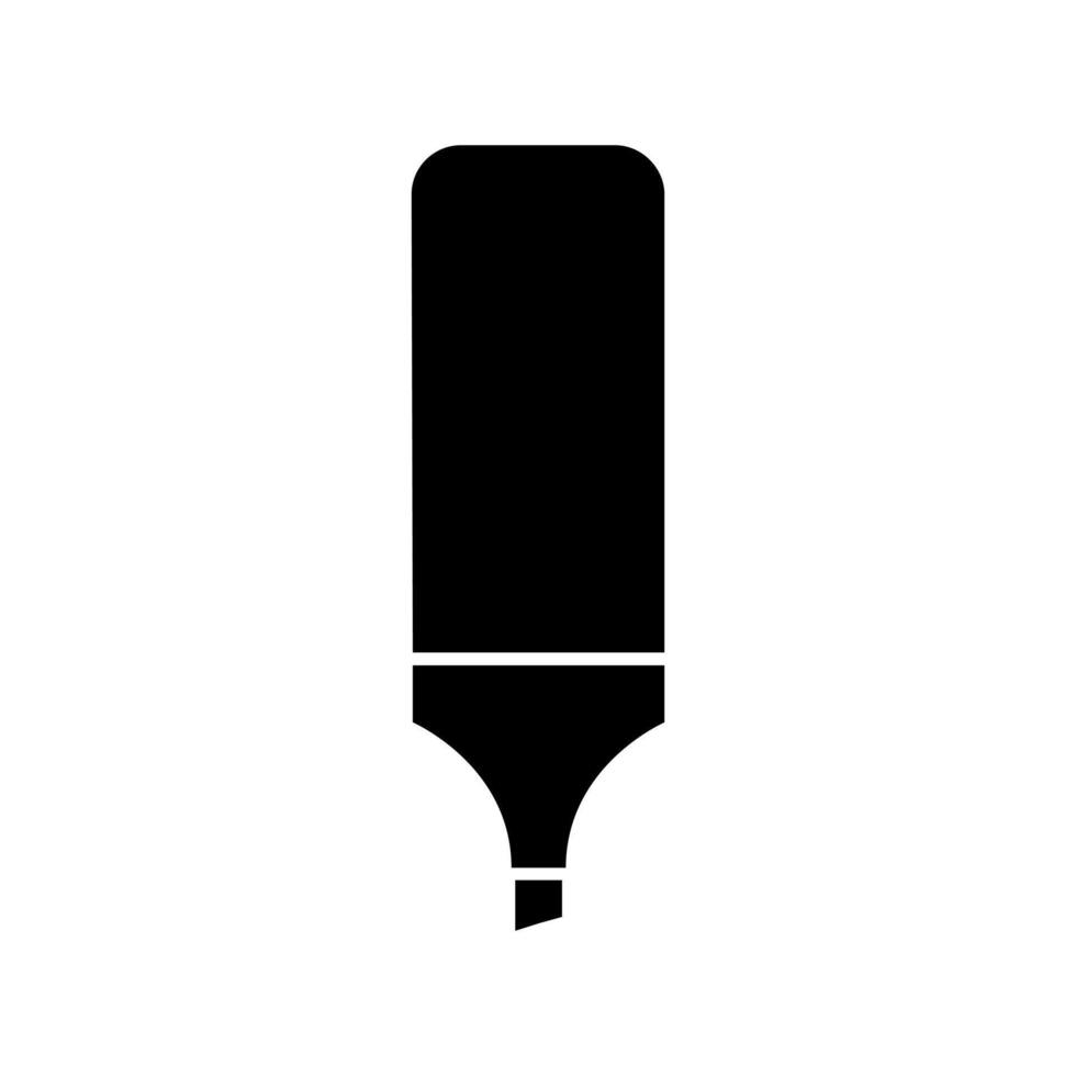 A black and white pen icon on a white background vector