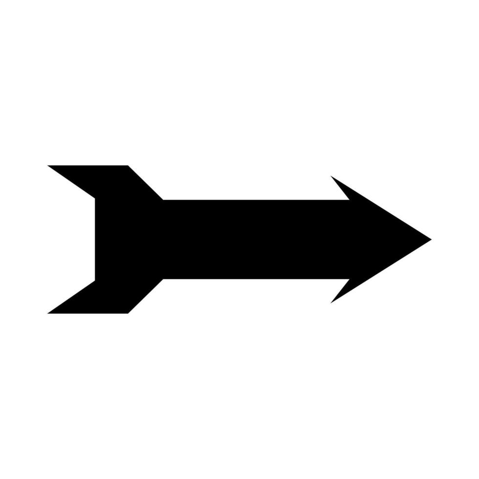 An arrow pointing down on a white background vector