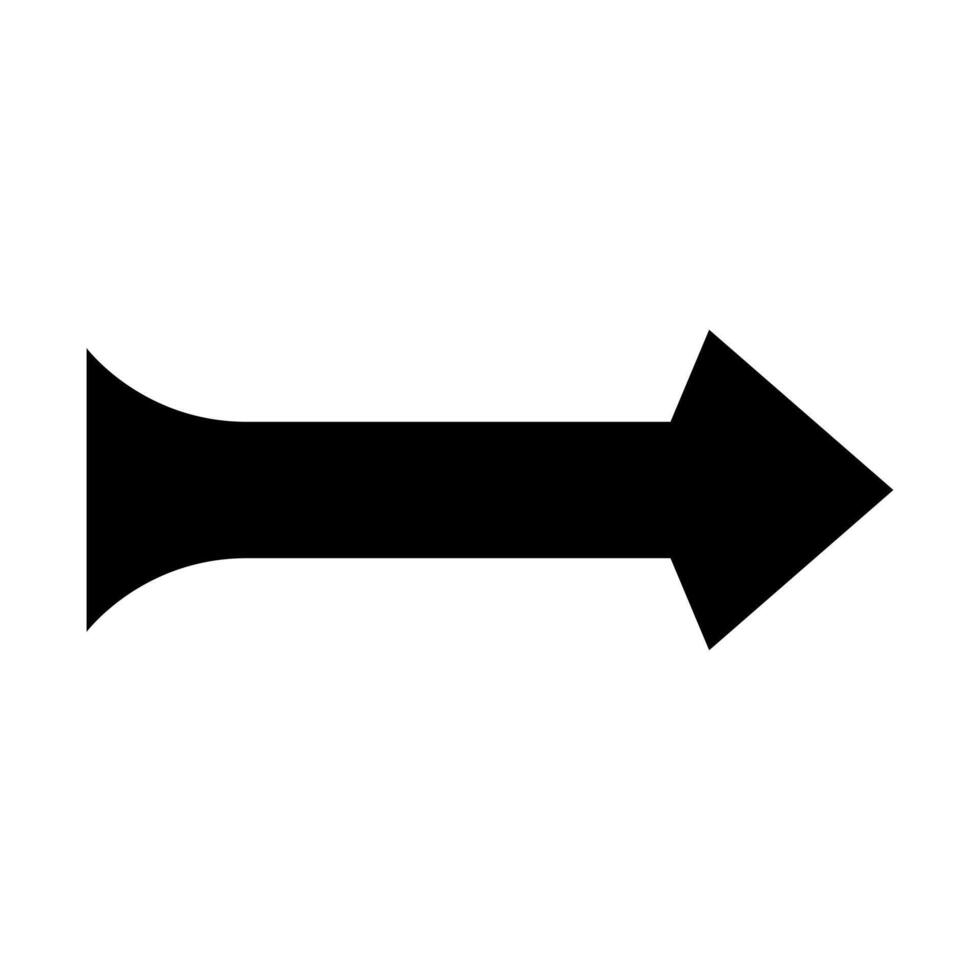 An arrow pointing down on a white background vector