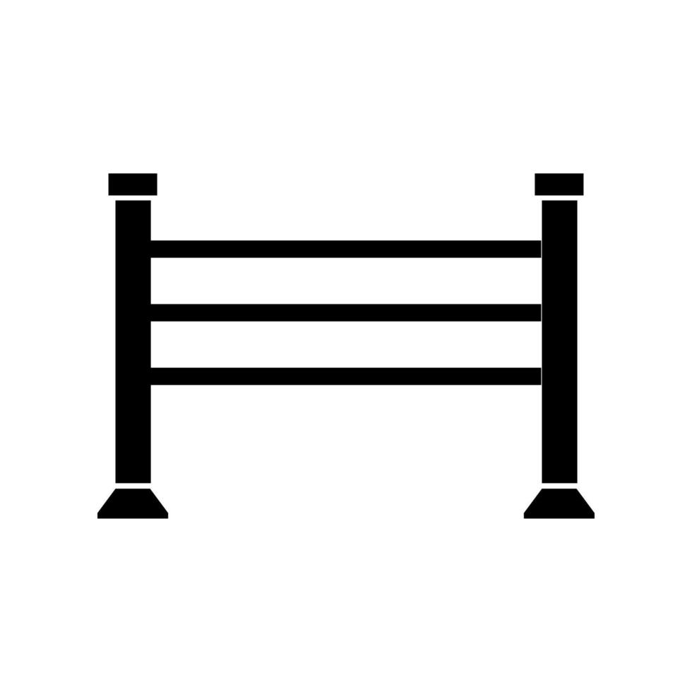 A black and white illustration of a fence vector