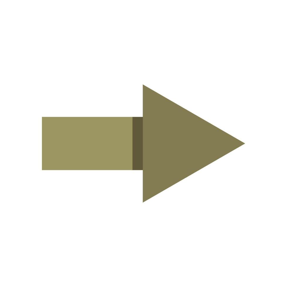 An arrow pointing down on a white background vector