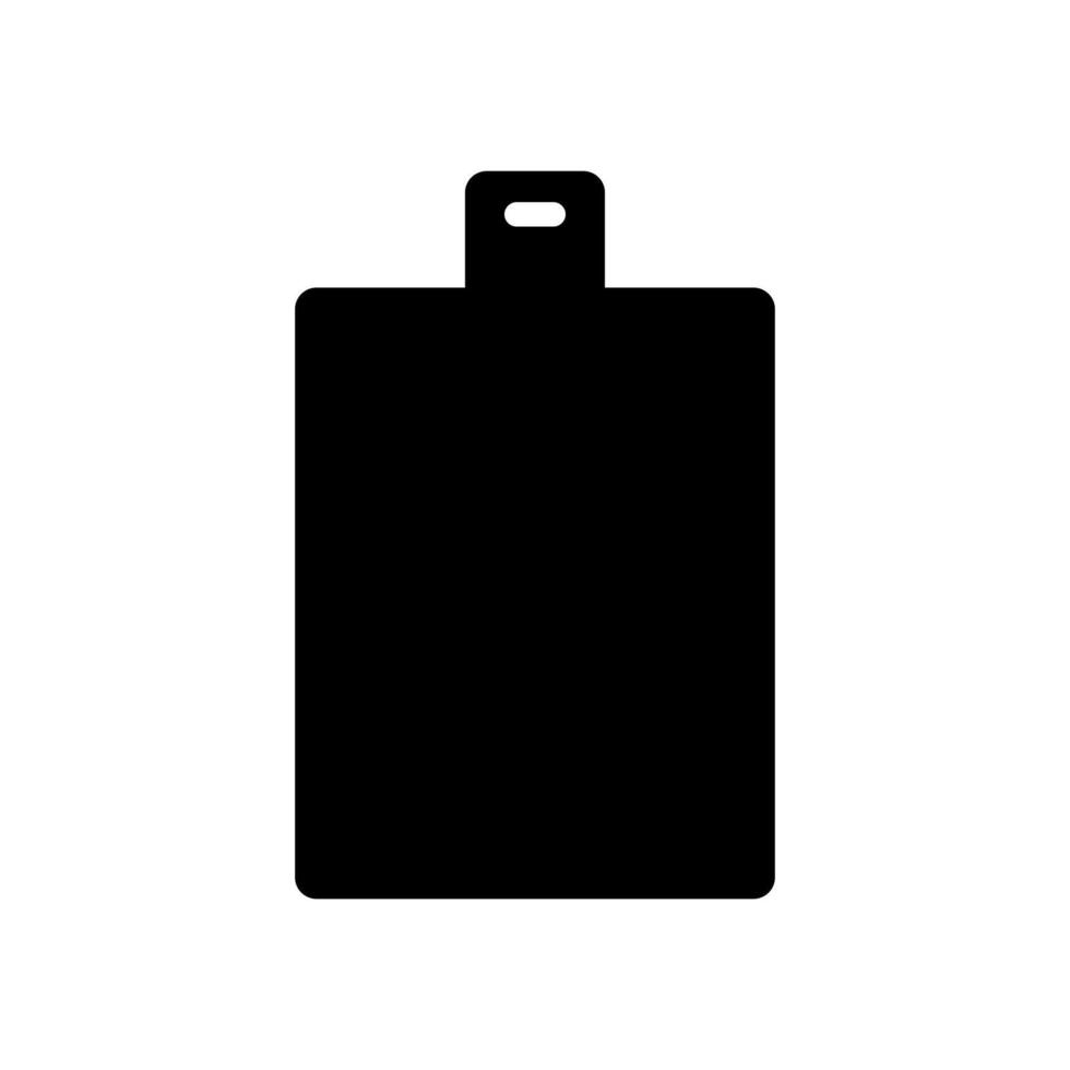 A black and white square with a handle on it vector