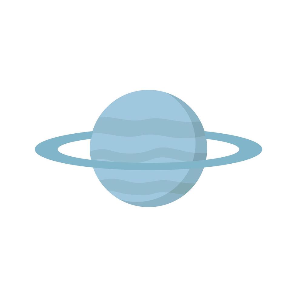 Planet saturn flat icon illustration vector