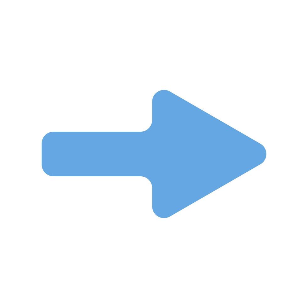 A blue arrow pointing in the direction of an arrow vector