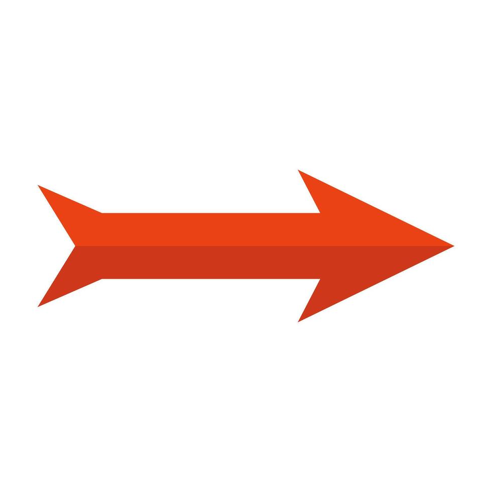 An arrow pointing down on a white background vector
