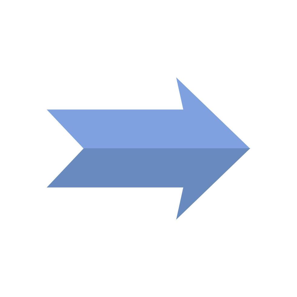 Blue arrow pointing left direction icon illustration vector