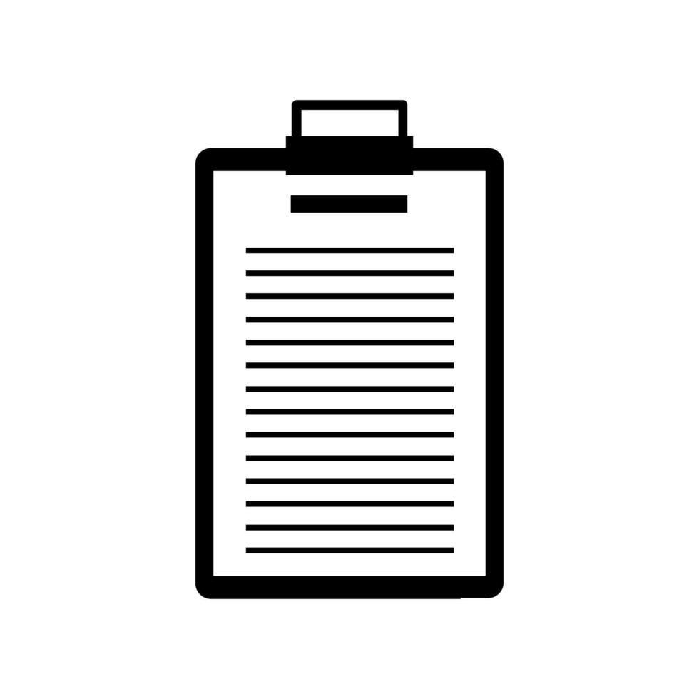 Clipboard icon illustration on white background vector