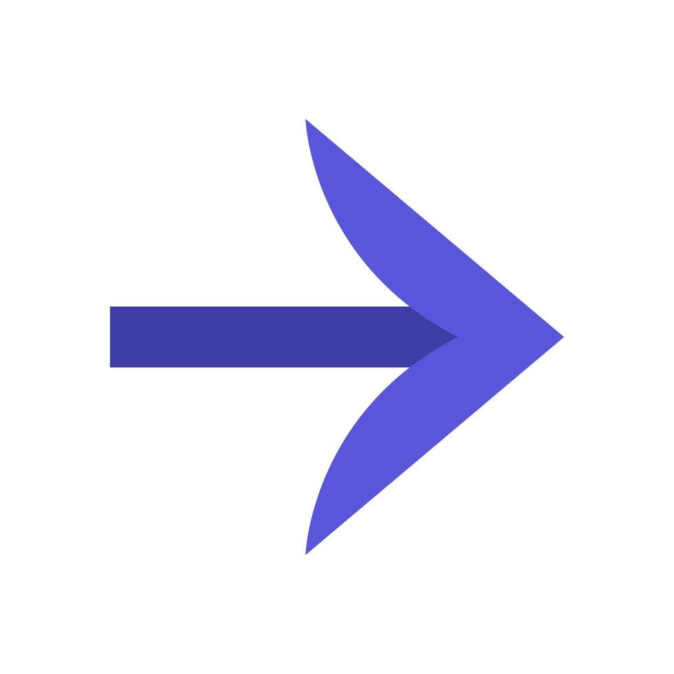 A blue arrow pointing to the left vector