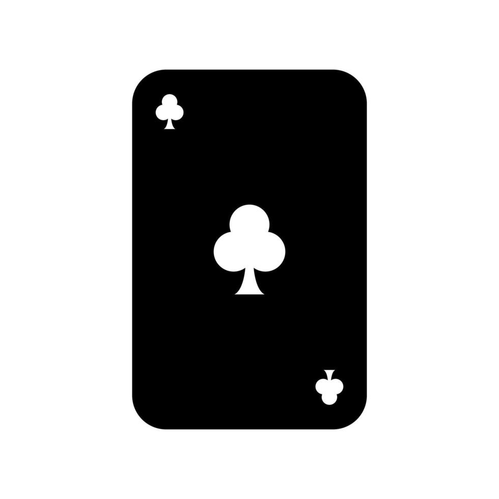 A black and white playing card with four spades vector