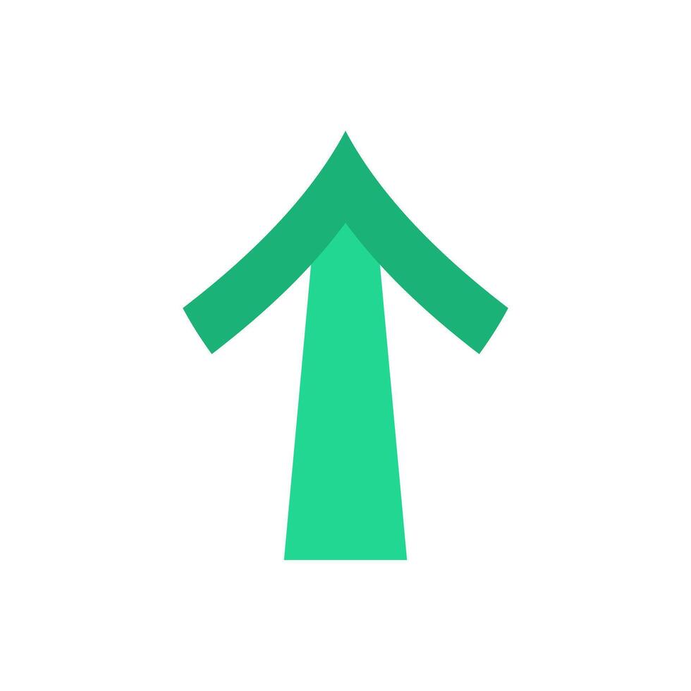 Up arrow icon flat design illustration vector