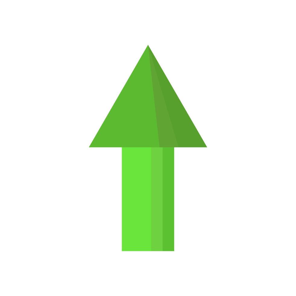 Green arrow icon illustration vector