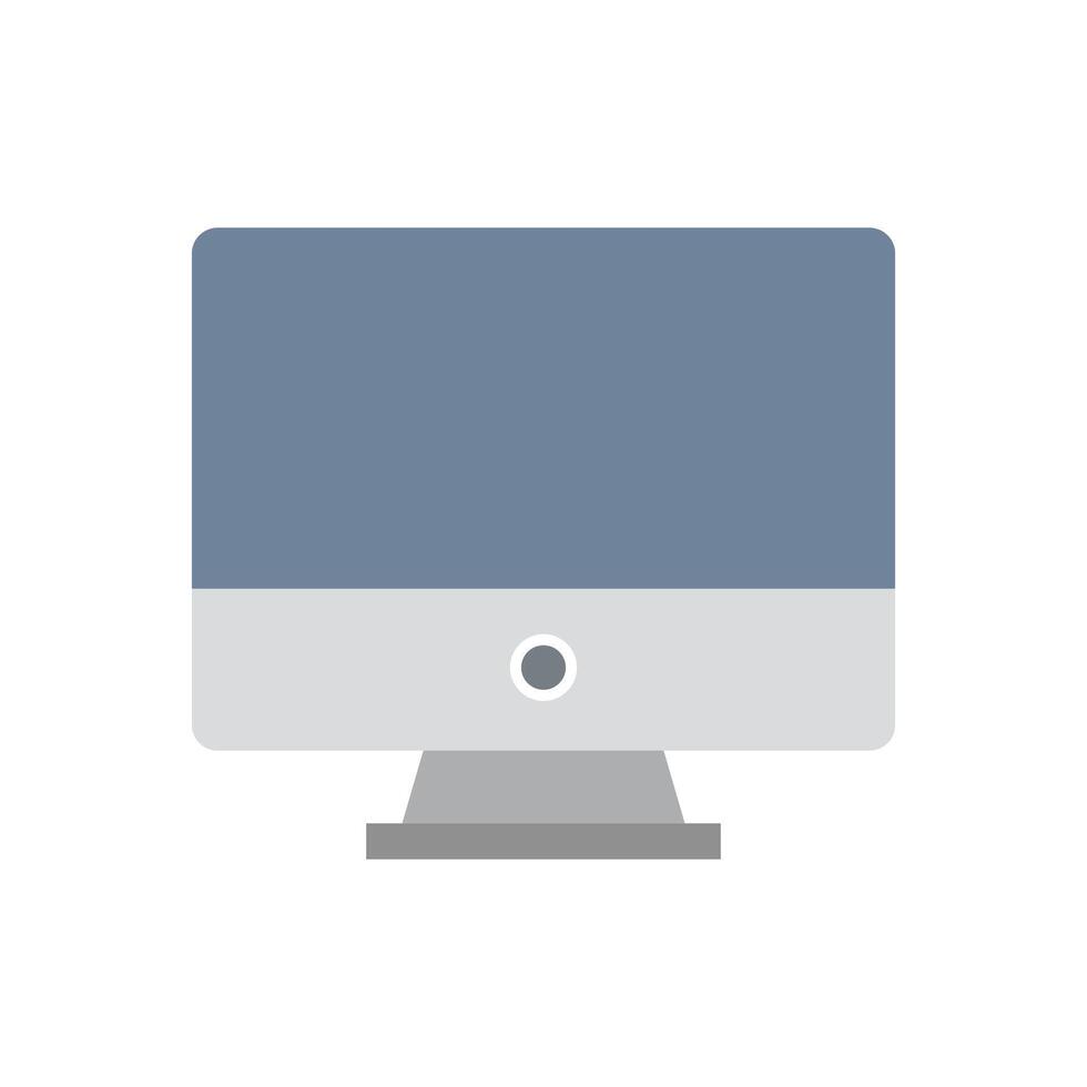 Computer monitor icon illustration vector