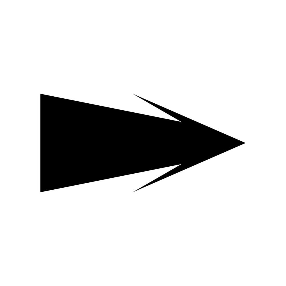 A black arrow pointing down on a white background vector