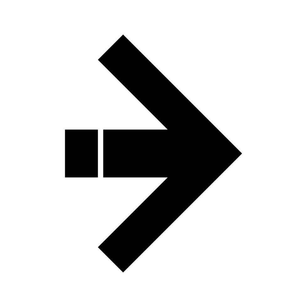 A black arrow pointing down on a white background vector