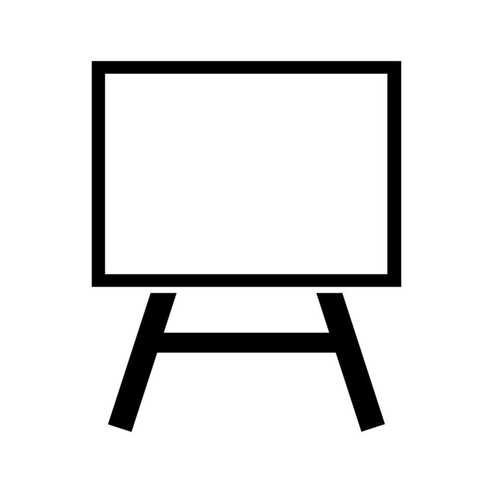 A black and white drawing board on a white background vector