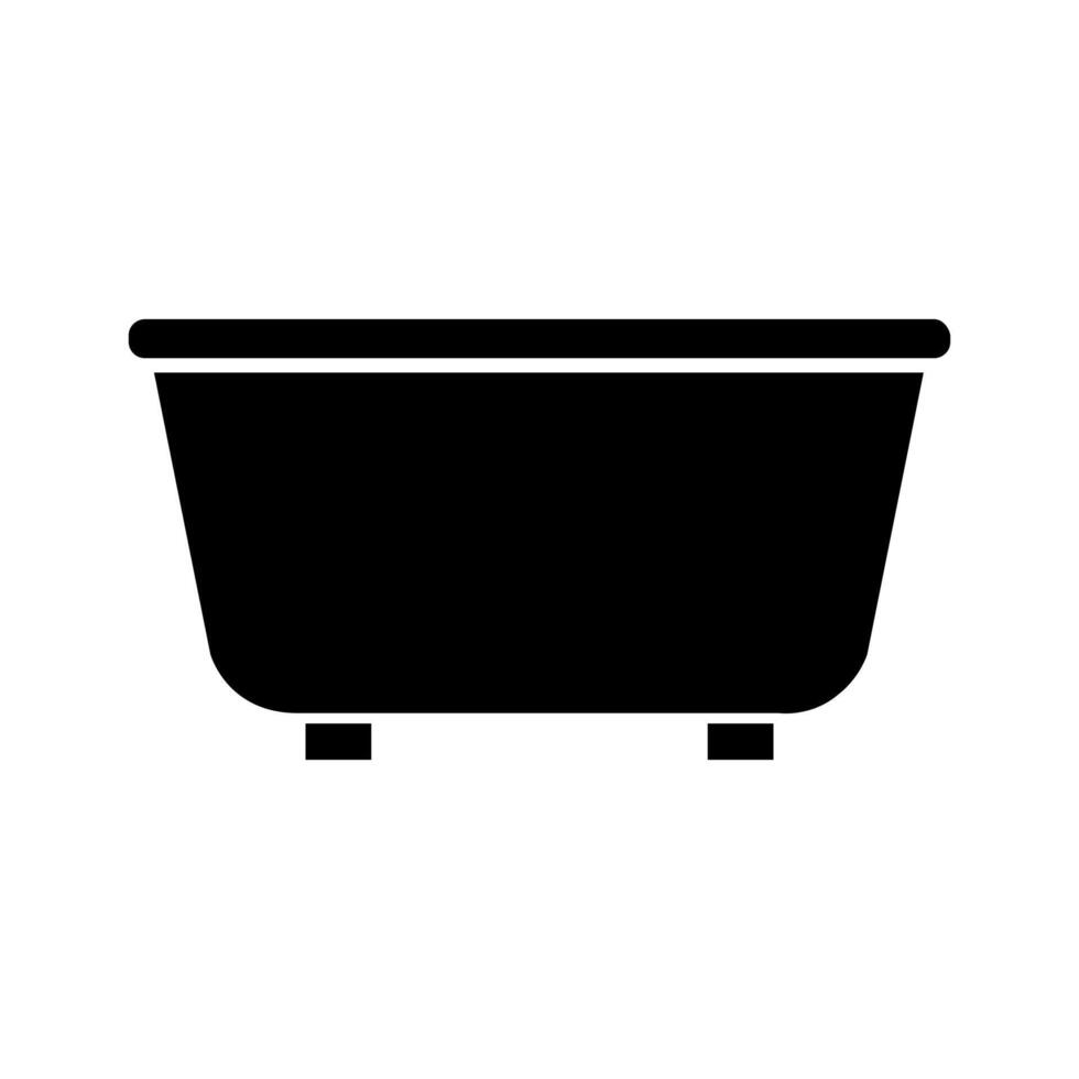 Bathtub icon isolated on white background vector