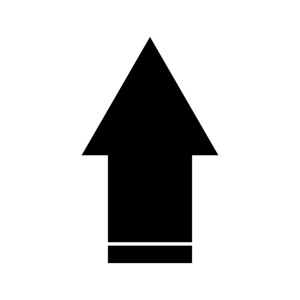 An arrow pointing down on a white background vector