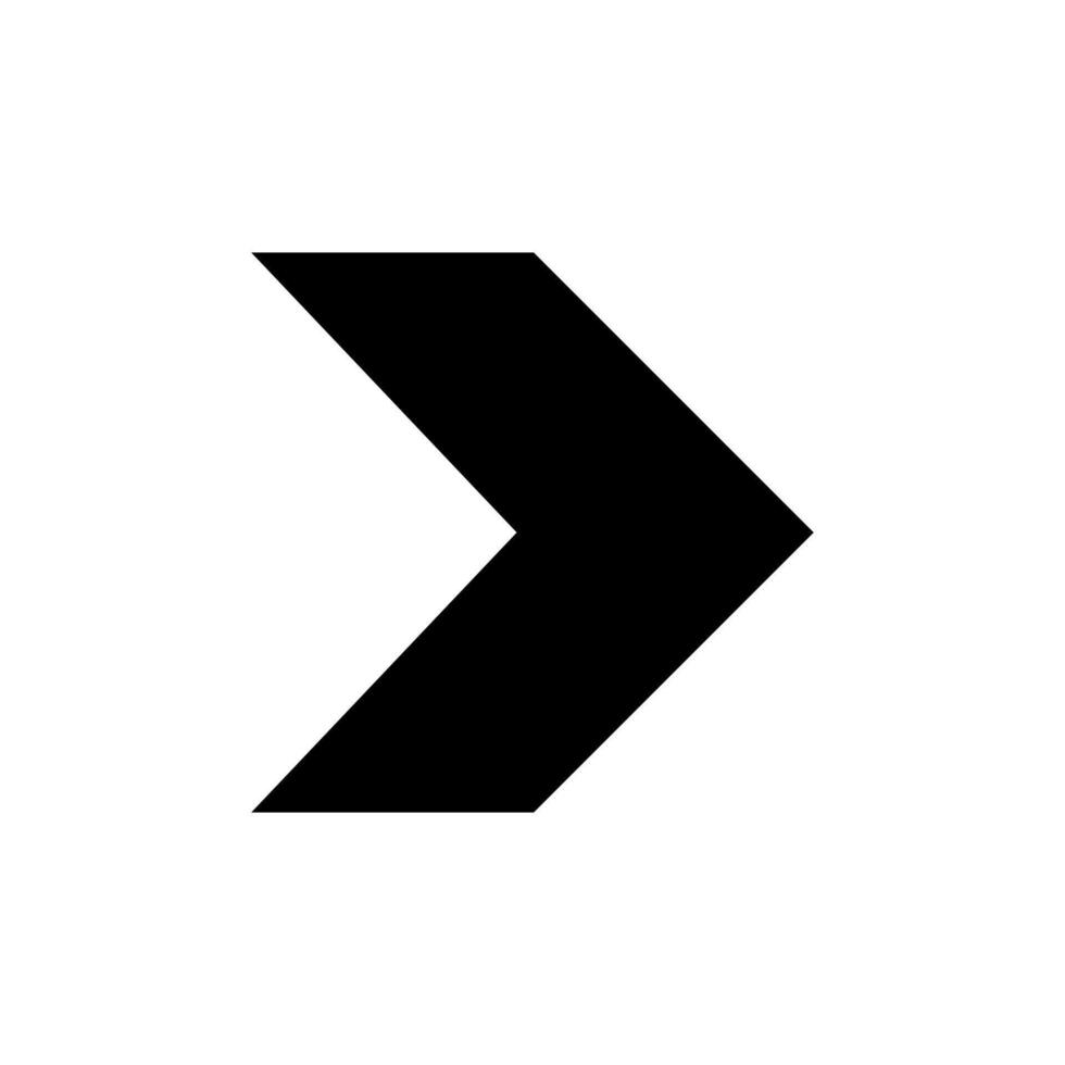 A black arrow pointing down on a white background vector