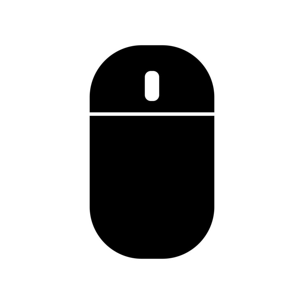 Mouse icon illustration on white background vector