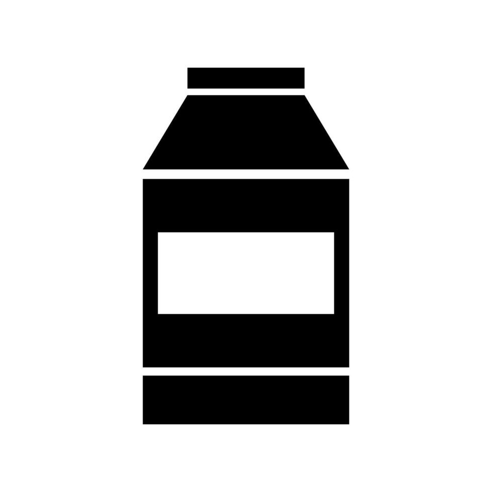 A bottle of milk icon on a white background vector