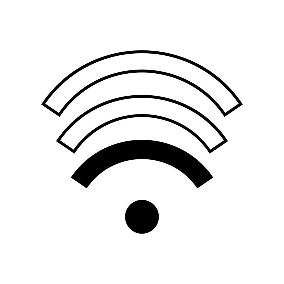 A wifi symbol on a white background vector