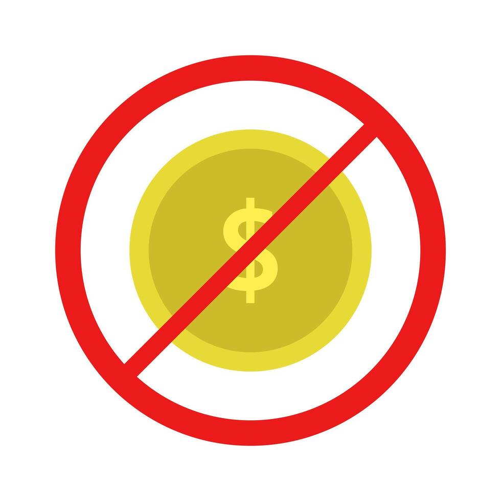 No money sign vector