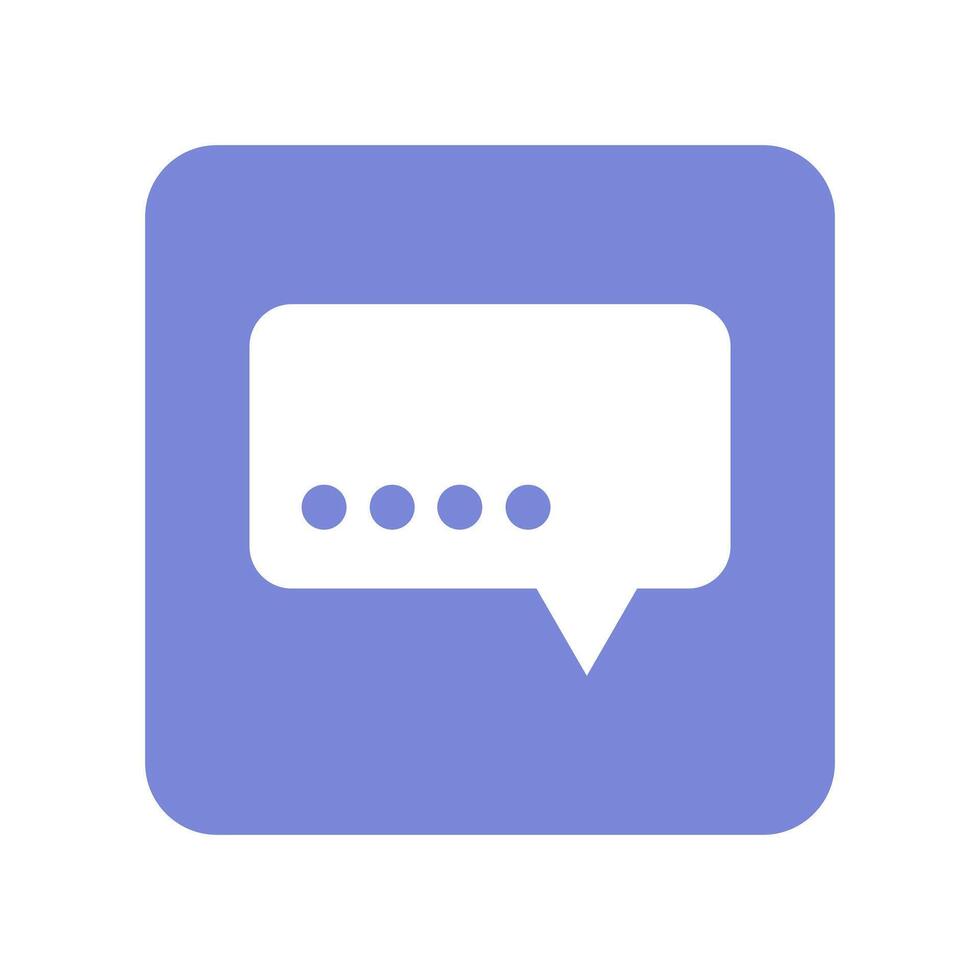 A speech bubble icon on a white background vector