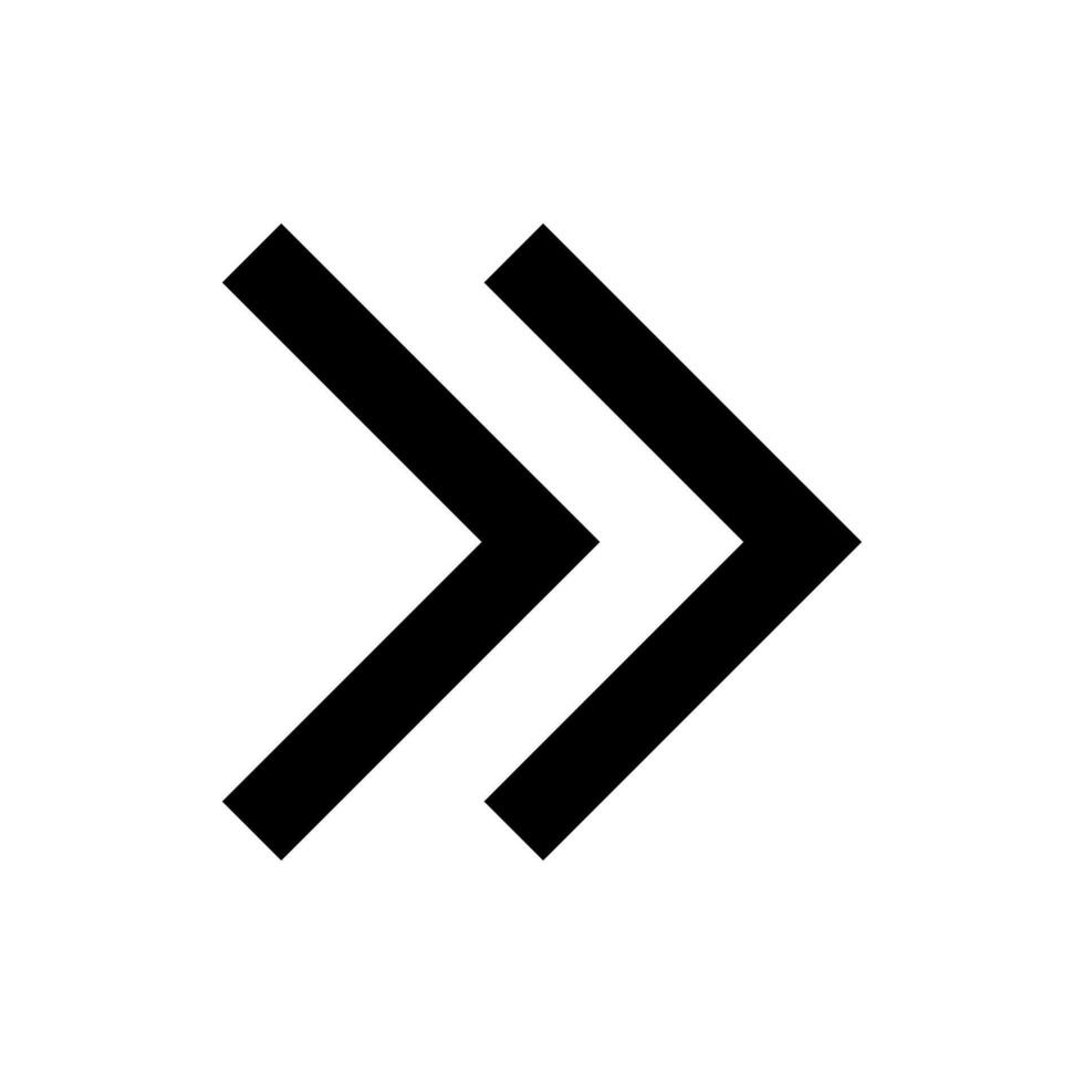 A black and white arrow pointing down vector