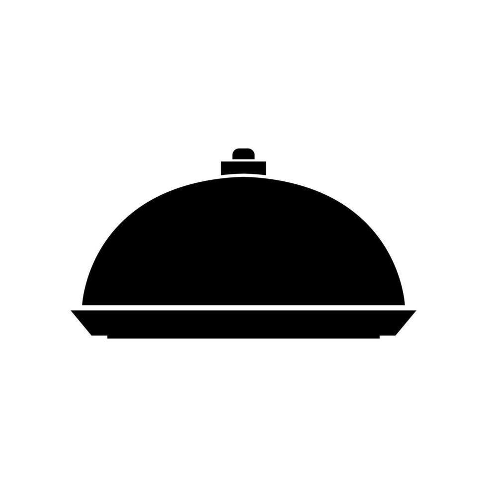 A black and white image of a domed cover vector