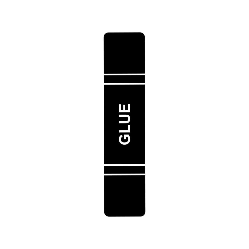 A black and white image of a glue stick vector