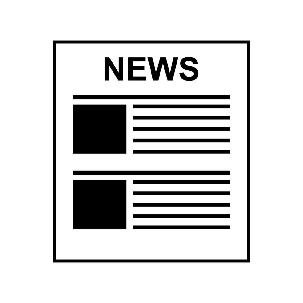 News icon illustration on white background vector