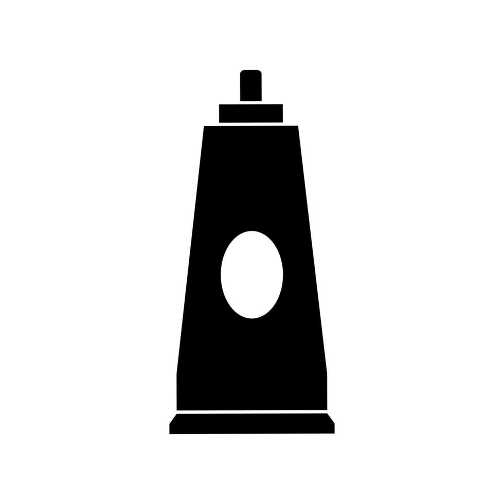 A black and white illustration of a bottle of mustard vector