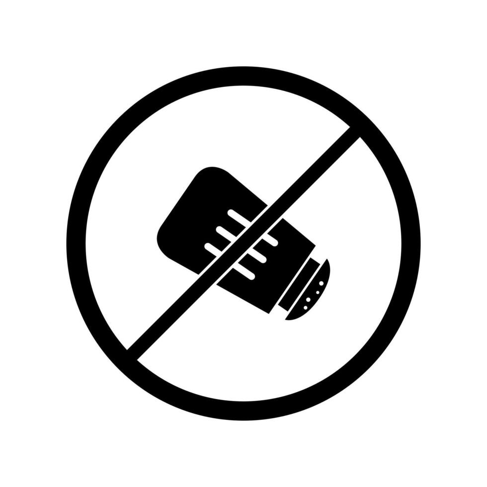 No alcohol sign vector