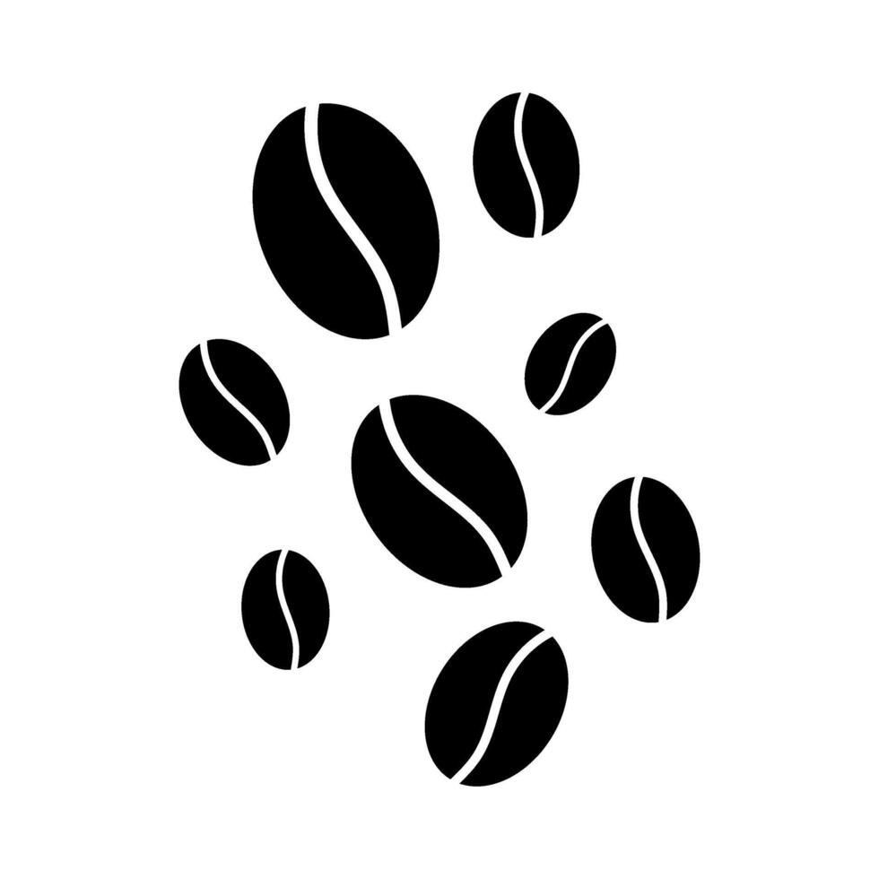 Coffee beans icon illustration vector